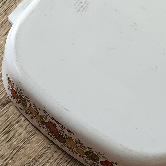 Vtg Corning Ware LE ROMARIN Casserole Dish Spice Of Life A-10-B 9.75 X 9.75 X 2" - Picture 6 of 14